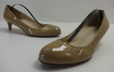 Womens Shoes Size 5 LK BENNETT Light Tan Brown Patent Leather Kitten Heels