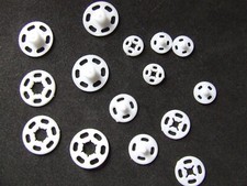 Plastic White /Black Sew On