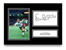 David Platt Signed A4 Photo