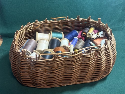 Vintage wicker basket - wicker,