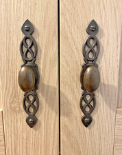 Antique brass cabinet handles - antique,