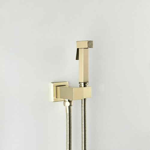 Brushed gold brass bidet - brass,