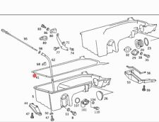 MERCEDES W201 190E W124 M102 2.3-16V OIL CUP GASKET OEM 1020140722