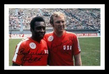 Bobby Moore & Pele Autograph