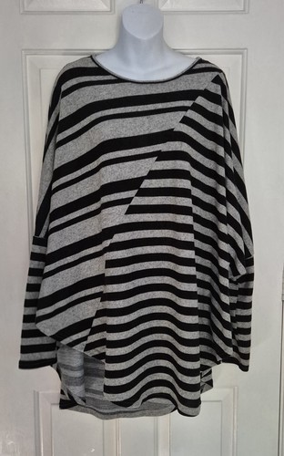 Mitzy oversize striped batwing - mitzy,