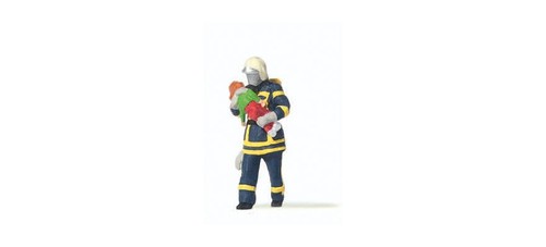 Fireman preiser - (blue, uniform)