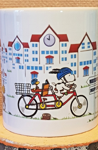 Snoopy cycling mug - snoopy,
