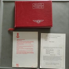 Bentley Turbo R Motor  Owners Handbook Manual 