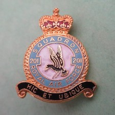No 201 Squadron Royal Air Force British RAF/Military Lapel Badge/Brooch