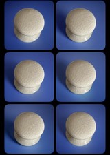 ?BNWT Bundle 6 x Ceramic Crackle Effect Drawer Knobs / Pull Handles with Screws