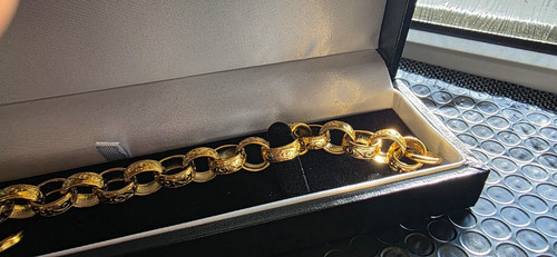 9ct gold filled patterned - gold,