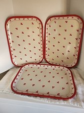 VTG. 3 PC  Metal Painted Red