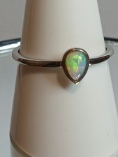 Ethiopian Opal  Ring in 925