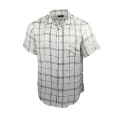 Men's Shirts Cotton Solid Summer Quality Holiday Casual Short Sleeve Shirts P4