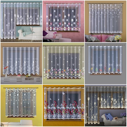 New floral net curtains - floral,