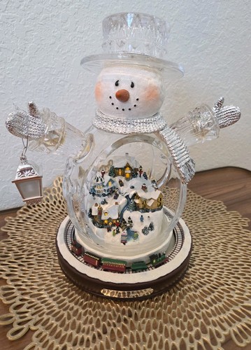 Thomas kinkade crystal snowman - thomas,