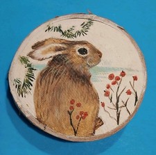 Rabbit Art Hand Painted On