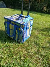 Multicoloured Cooler Bag Trolley Wheels 30L Capacity, Waterproof/Insulated VGC