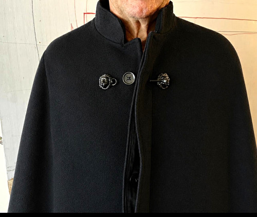 Black 100 wool collarless - black, 100%