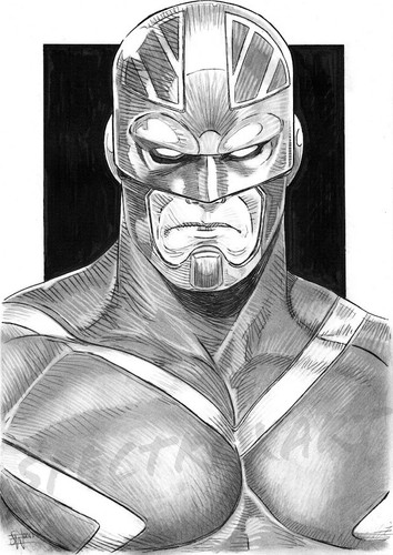 Original art captain - original, britain"