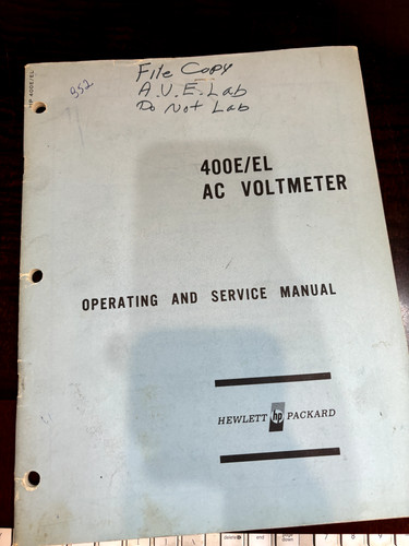 Hewlett packard 400e 400el - hewlett, ac