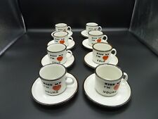 Set of 8 Italian espresso