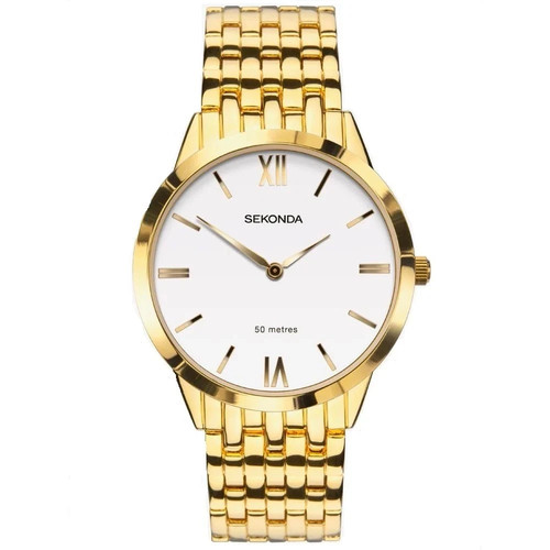Sekonda mens gold - sekonda, plated