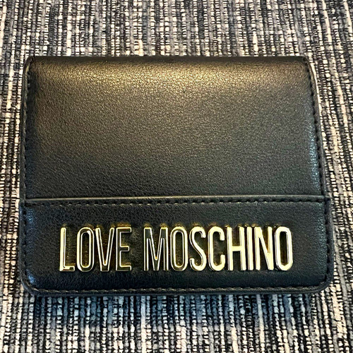 Love moschino black faux - love,