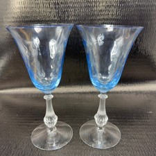 Fostoria Ripple Blue Optic