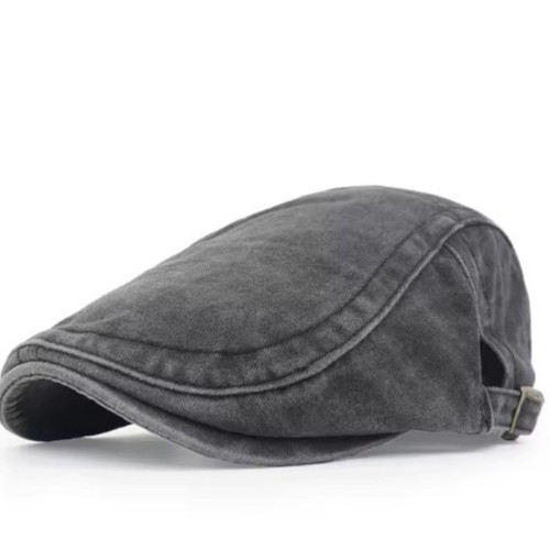 Men flat cap washed newsboy - men,