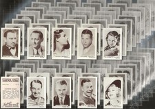 FACCHINOS-FULL SET- CINEMA STARS 1936 (100 CARDS) LAUREL & HARDY - EXCELLENT