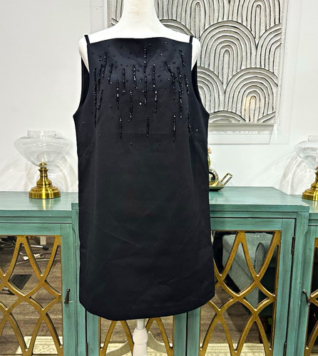 Edition black satin beaded - h&m,
