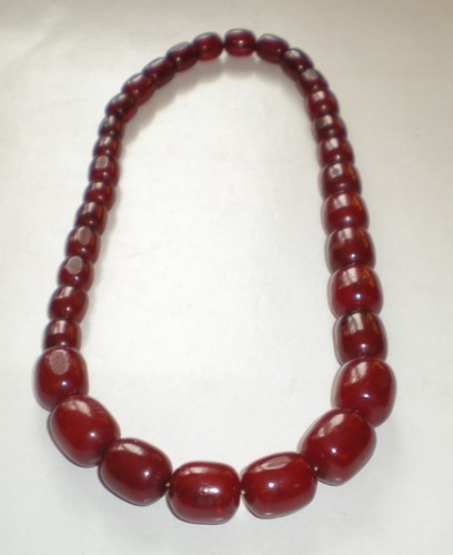 Vintage cherry amber bakelite - amber,