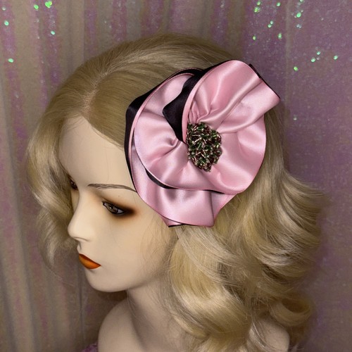 Black pink double - black/pink, satin