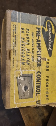 Vintage pre amp control - pre,