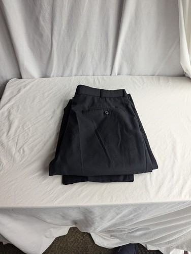 Pinstripe mens trousers black - pinstripe,
