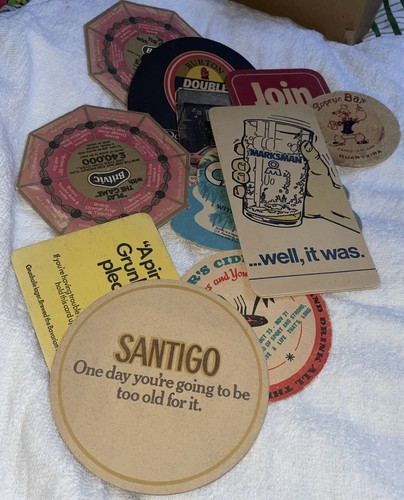 Rare vintage beer mats - rare,