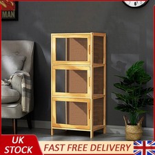 Tier bamboo display - 3-tier, cabinet