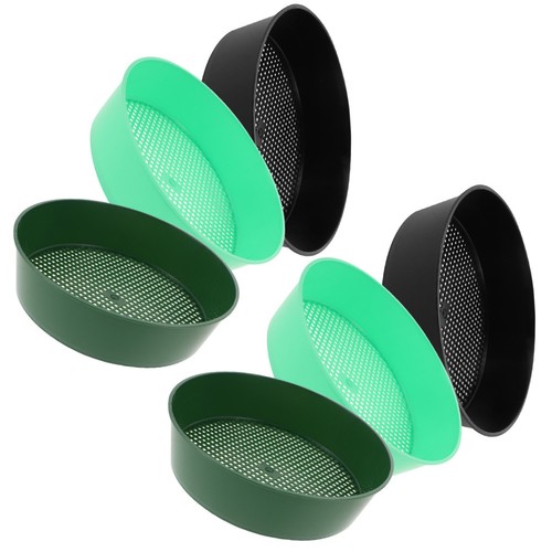 6pcs large plastic - large, soil