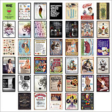 Various Metal Signs, Retro