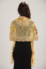 Central Chic Sequin Pashmina Shawl Scarf Wrap Weddings Brides Bridesmaid Parties