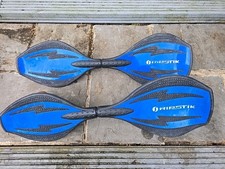 2x Razor Ripstik Skateboard Caster Board 2 Wheels Blue / Black. Spares,Repairs 