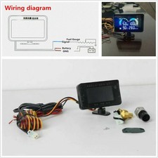 Auto Car Truck 4 In 1 LCD Oil Pressure/Oil Fuel/Water Temperature/Voltage Gauge