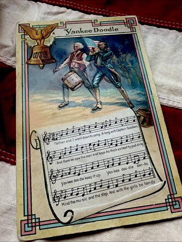 Yankee doodle postcard drum - doodle,