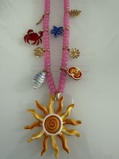 Zara Charm Necklace Pink ? Oranges ?