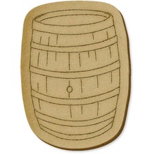6 x 'Wooden Beer Keg' MDF