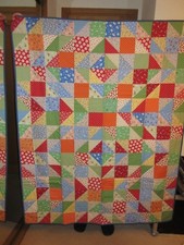 Handmade patchwork quilt -