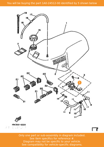 Yamaha gasket 1a0 24512 - yamaha, gasket,