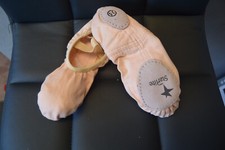 Pink canvas split sole ballet