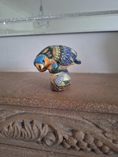 Silver ANNIVERSARY De Rosa Rinconada Parrot & Baby Gold Accents Figurine